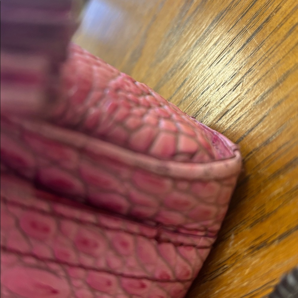 Brahmin Mimosa Pink Croc Embossed Crossbody - Picture 5 of 10